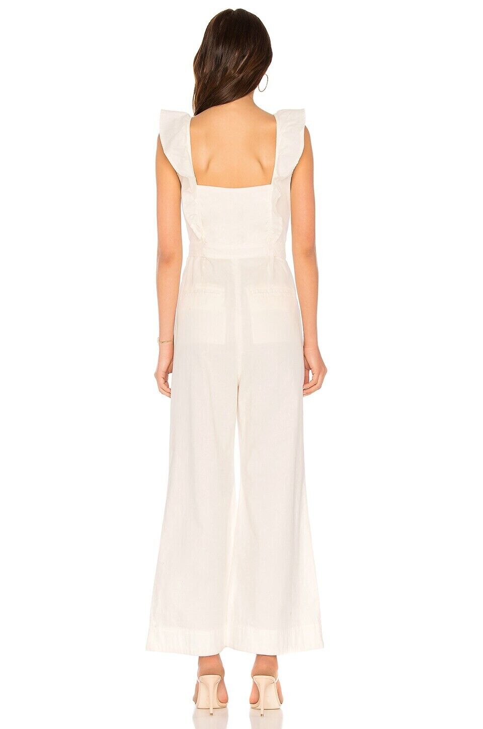 Free People Sun Valley Jumpsuit Womens Sz 2 White… - image 6