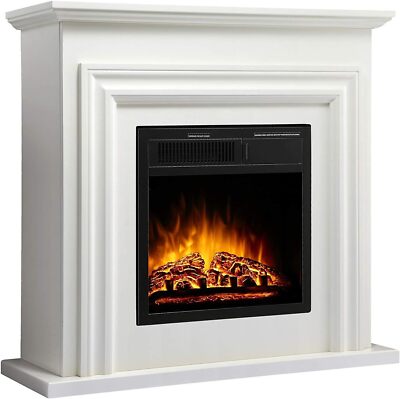 36'' Electric Fireplace with Mantel Package Freestanding Heater