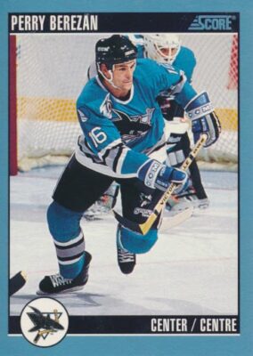 1992-93 Score Canadian #169 PETER BEREZAN - San Jose Sharks