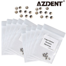 AZDENT Dental Orthodontic Lingual Buttons For Bondable Round 10Pcs/Box