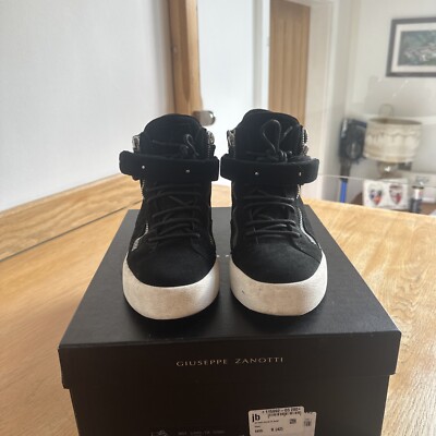 Giuseppe Zanotti High Top Sneakers in Black Suede | eBay