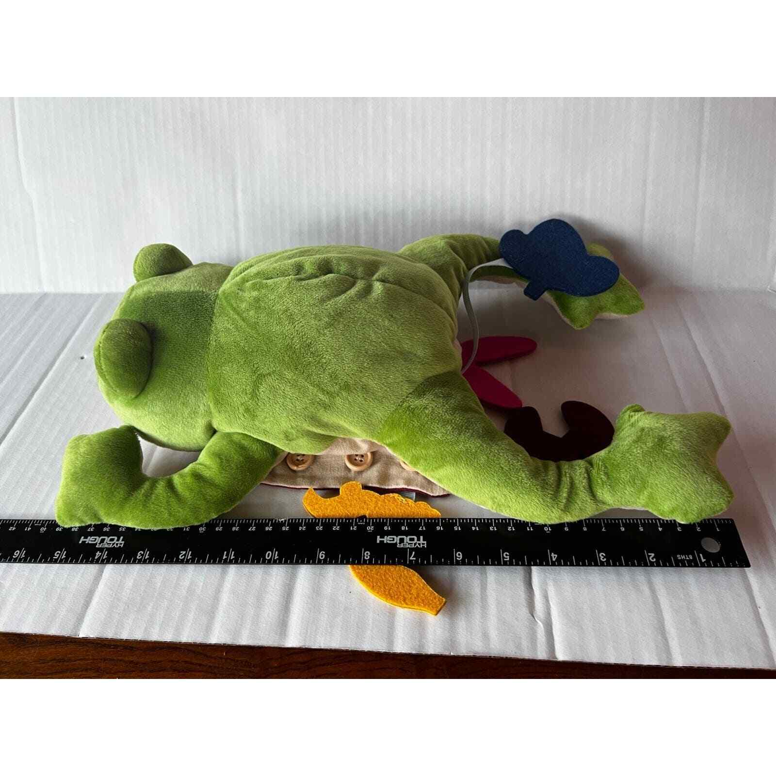 Kiwi Co Green Dissecting Frog Educational Plush Stuffed Animal Organs