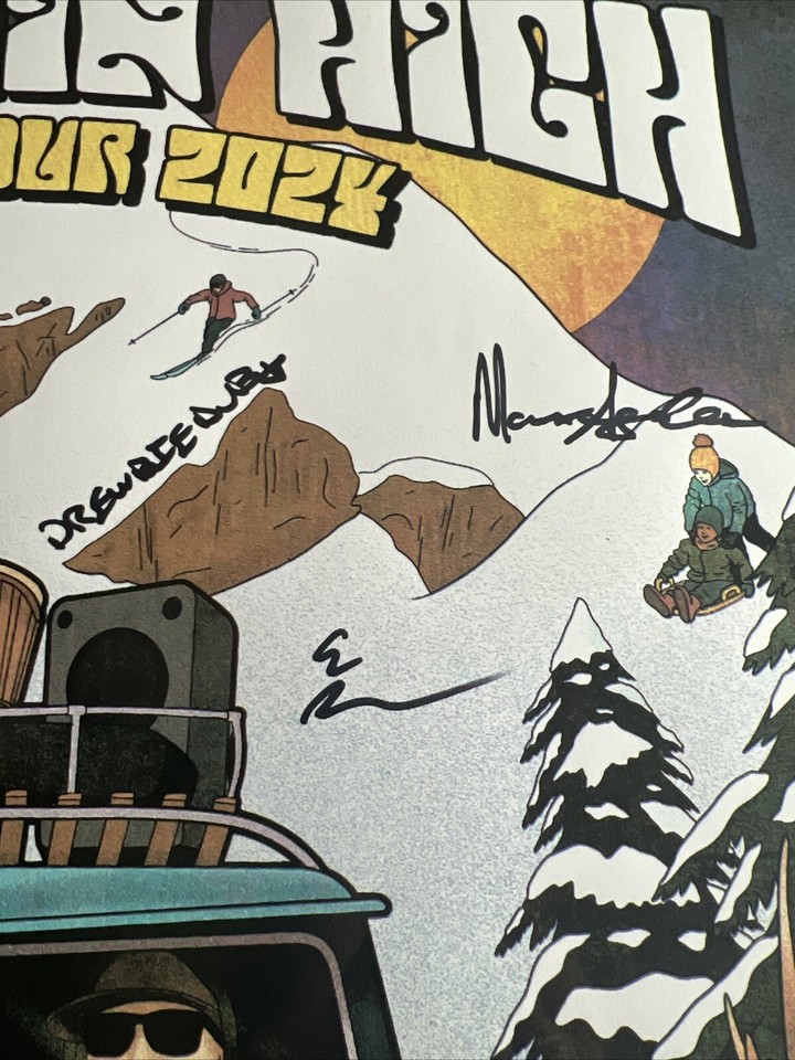 KBong and Johnny cosmic autographed tour poster from 2024 eBay