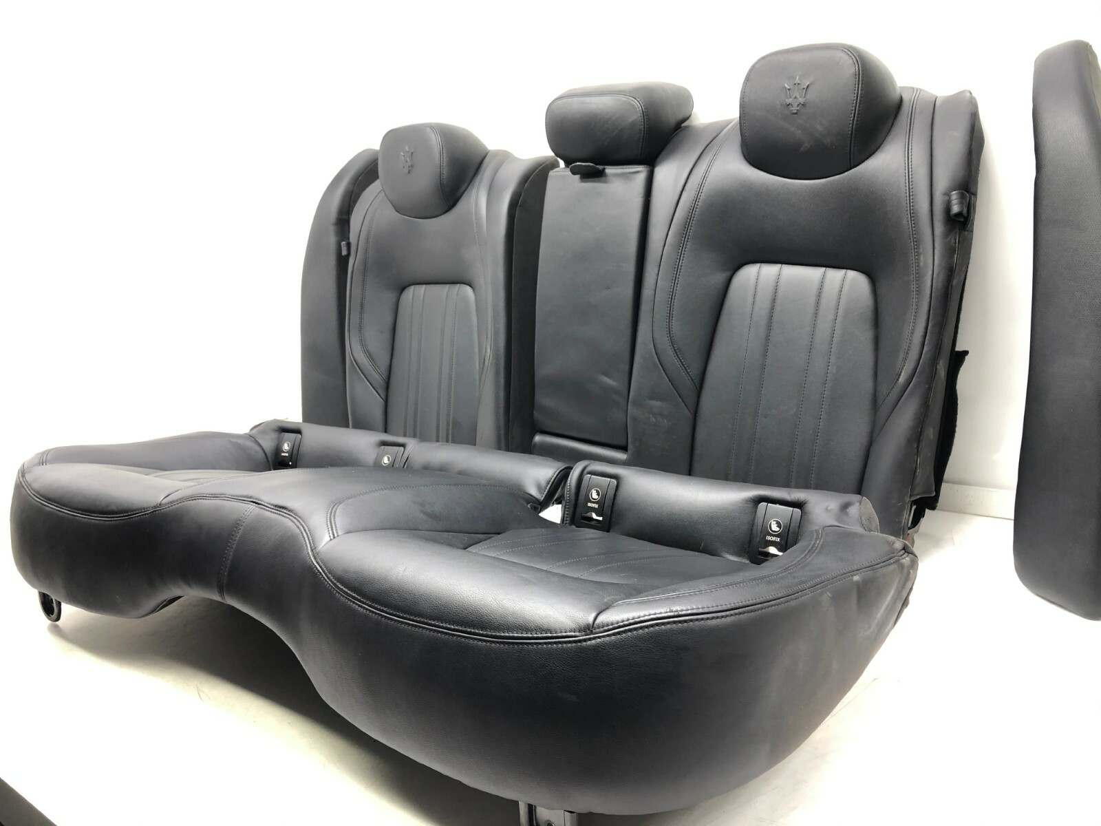 2014-2017 MASERATI GHIBLI S INTERIOR LEATHER SEATS SET OEM BLACK.