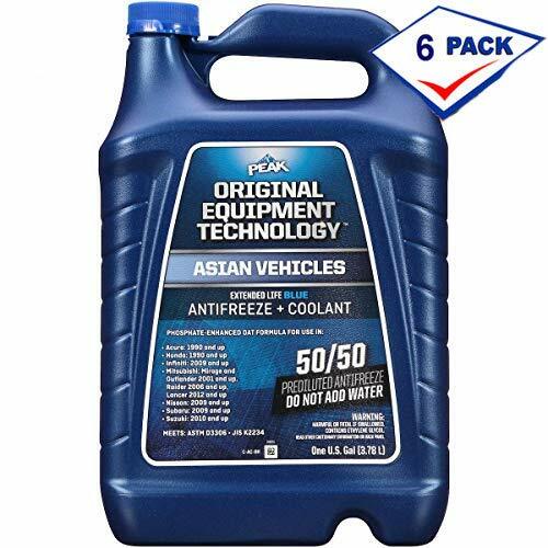 PEAK OE Extended Life Blue Coolant/Antifreeze, Asian Vehicles, 50/50, 1