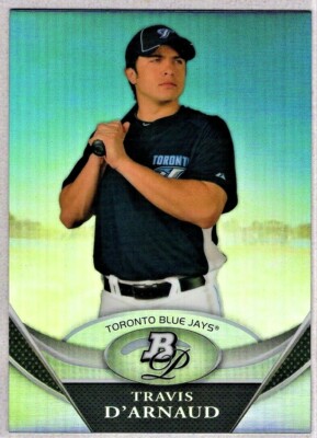 Travis D'Arnaud - 2011 Bowman Platinum Prospects Refraktor RC