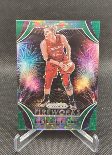 2020 Panini Prizm WNBA Elena Delle Donne Green Pular Prizm /25 Fireworks #20