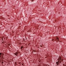 Light Pink Crinkle Cut Paper Shred Filler 1LB Gift Basket Wrap Wedding Decor