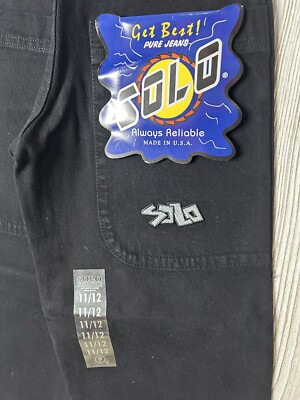 New!! Vintage 90s Solo Semore Jr Jeans Sz 11/12 USA Made Baggy