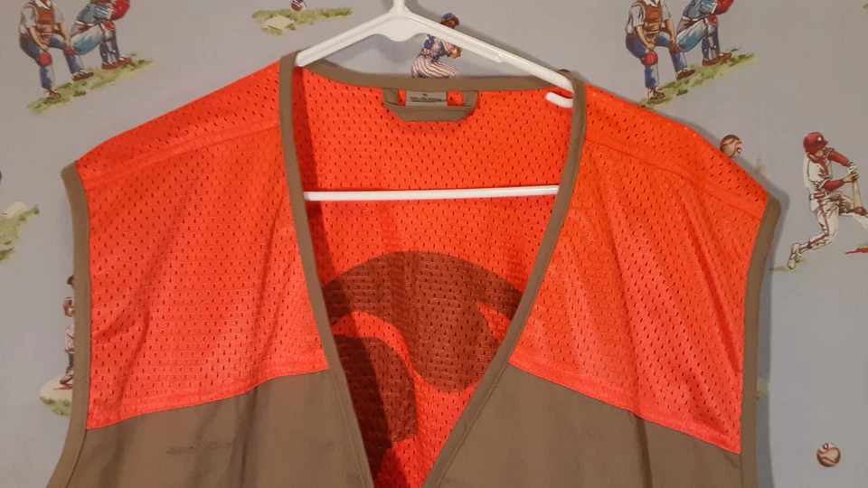 🦌 Gander Mountain Blaze Orange & Brown Safety Hunting Vest XL Lightweight - Image 3 of 4