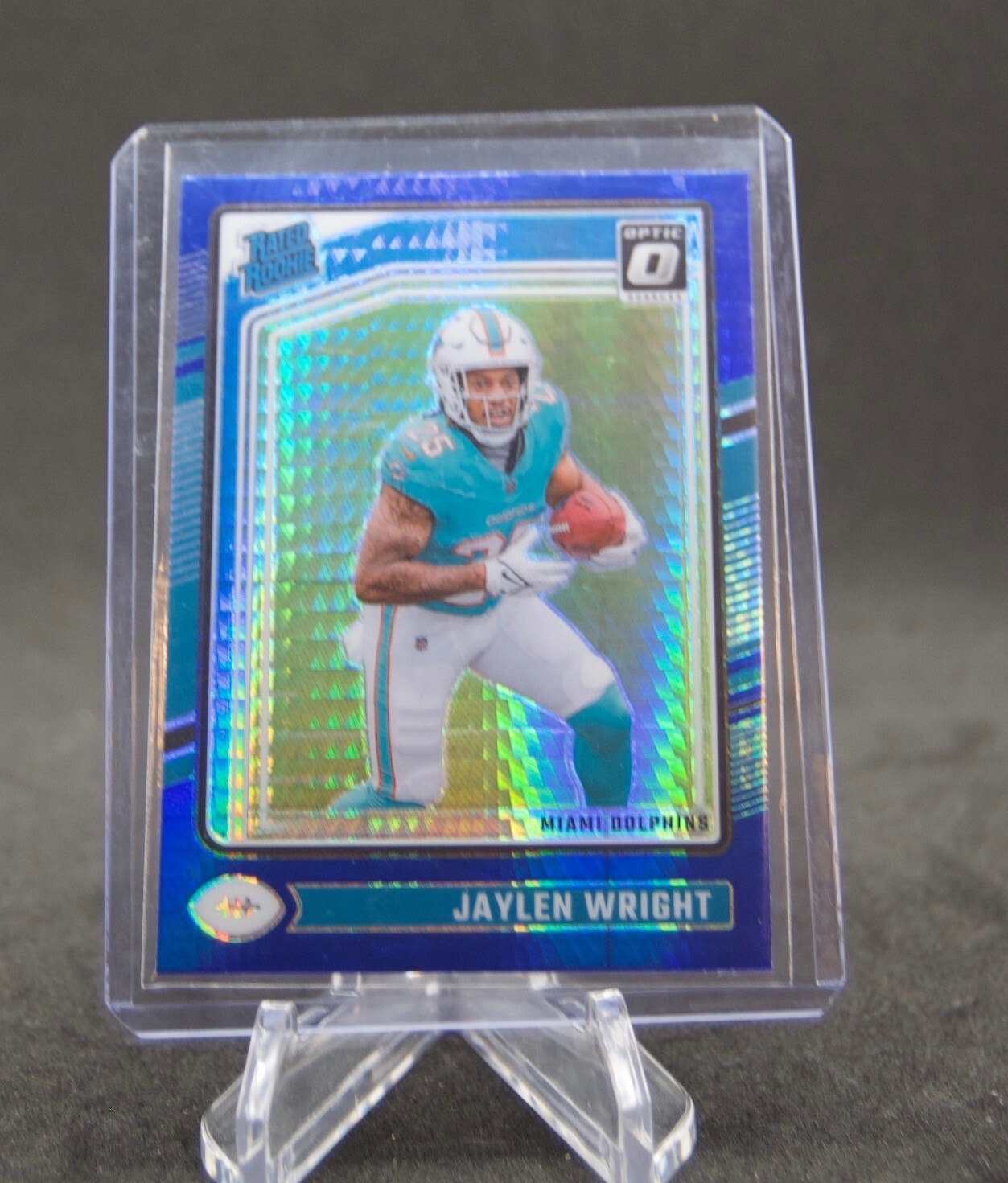 2024 Panini Donruss Optic - Jaylen Wright Blue Hyper Prizm Rated Rookie #249 RC