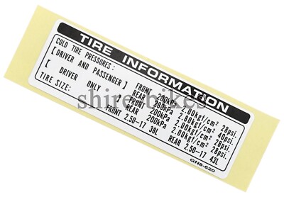 NEW GENUINE Honda Warning Stickers (Set of 6) suitable for use