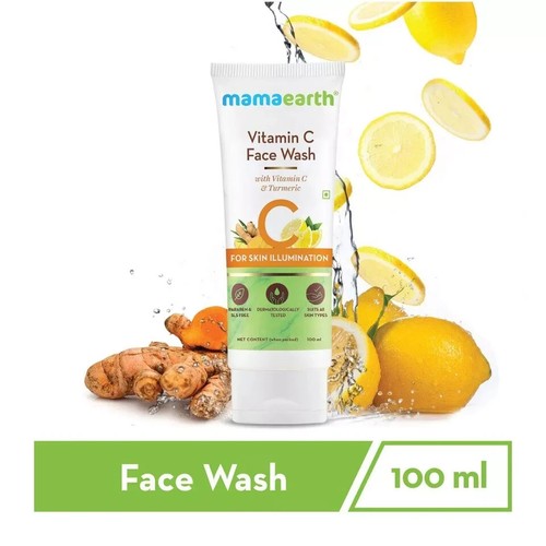Mamaearth Vitamin C Face Wash with Vit C & Turmeric for Skin Illumination 100 ml - Picture 2 of 5