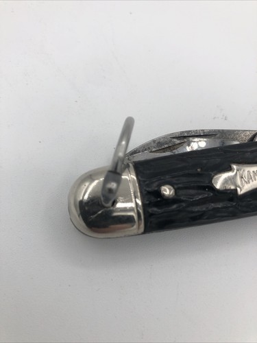 IMPERIAL KAMP KING CAMPING UTILITY POCKET KNIFE MADE IN USA Vintage Black - Picture 3 of 11