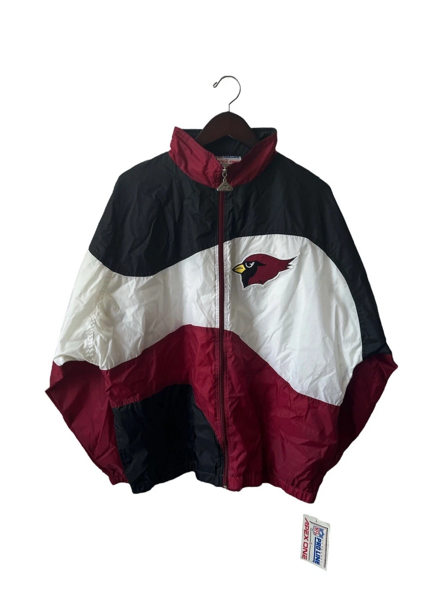 vintage arizona cardinals apex one windbreaker jacket mens size XL  deadstock NWT