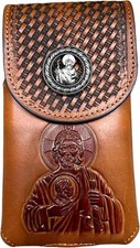 Western Stakes Western Leather Phone Belt Holster Cell Phone Case Phone Pouch