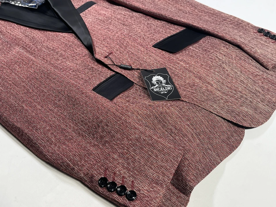 Мужские Angelino красный плетение смокинг куртка размер 40R новый - Изображение 4 из 4