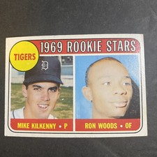 1969 Topps Baseball Tigers Rookies Mike Kilkenny/Ron Woods Rookie Card #544