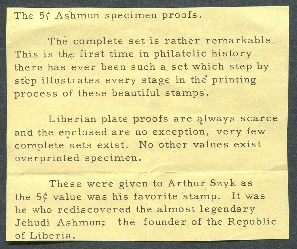 LIBERIA #309 JUEGO DE PRUEBA DE MUESTRAS Foto 3 de 3