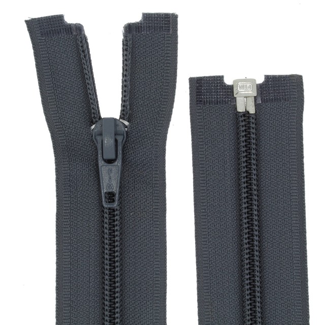 YKK Reißverschluss 1Wege schwarz teilbar 110cm lang 5mm Spirale