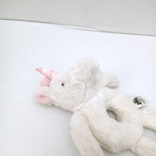Anello Jellycat London Unicorno Peluche Sonaglio Grabber Bambino Rosa Criniera Denteether 8" - Foto 2 di 5