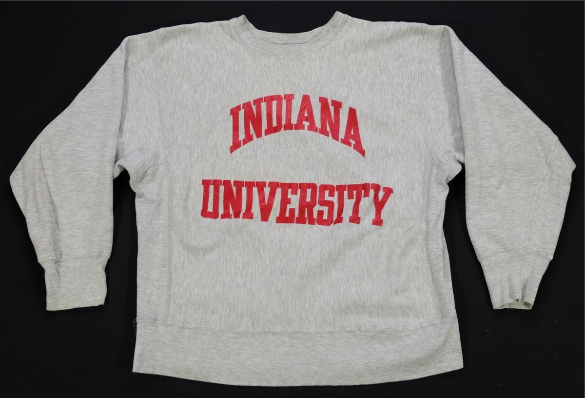 【90s 刺繍タグ】champion reverse weave INDIANA Rare Vintage CHAMPION Indiana University Hoosiers Reverse