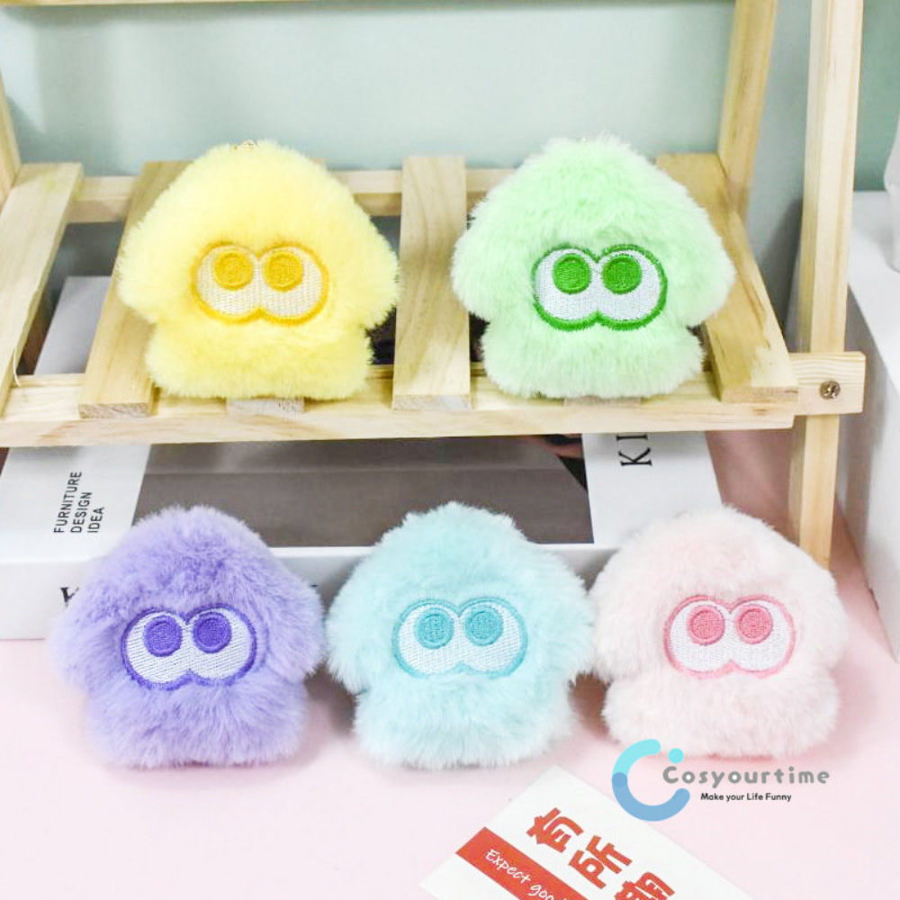 2026 Splat 3 Cute Inkling Keychain Plush Toy Pollow Pendant Doll