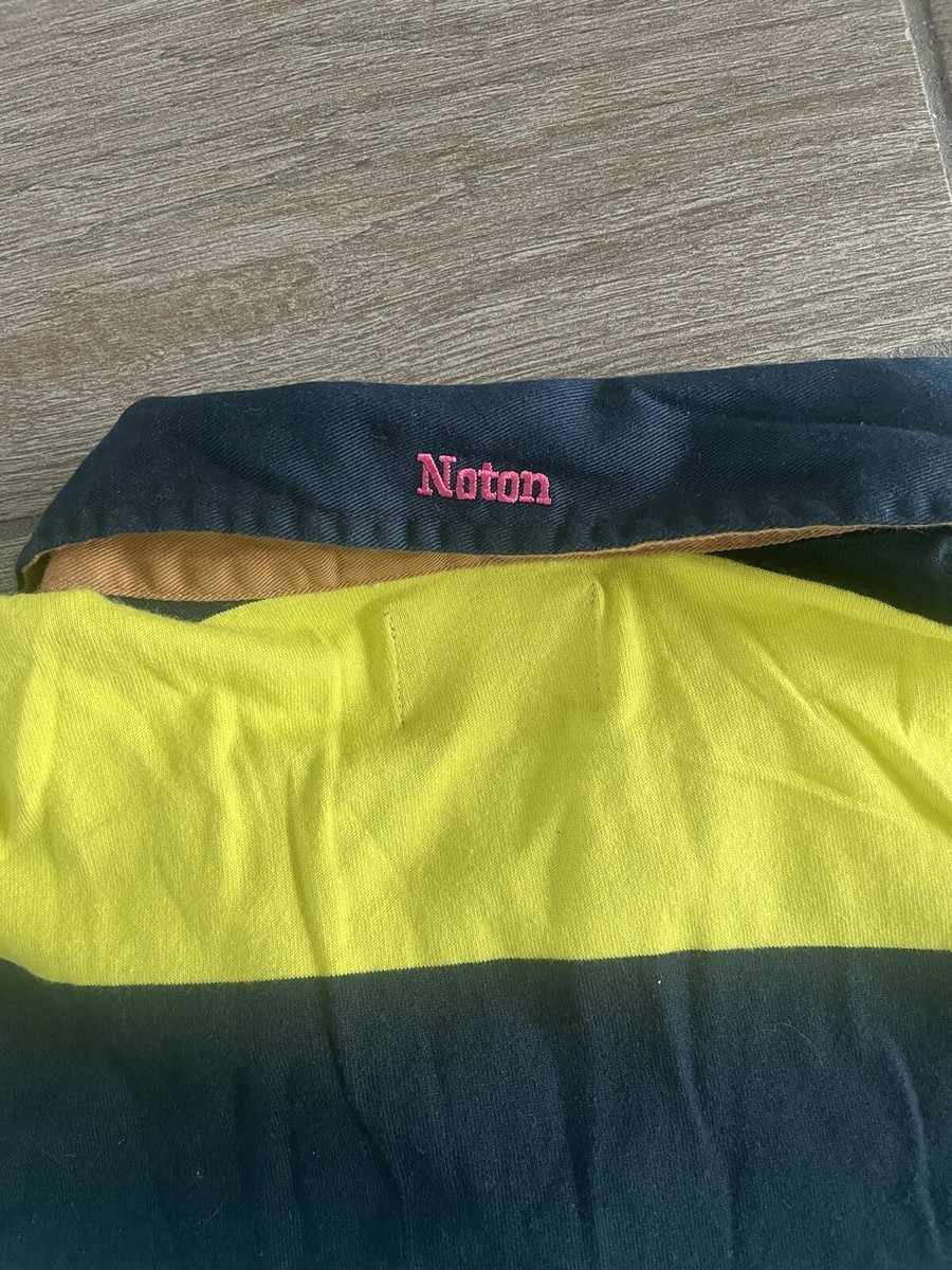 Noton Classic Rugby Long Sleeve Polo Button Shirt Size XL Fits Like A Medium View 4