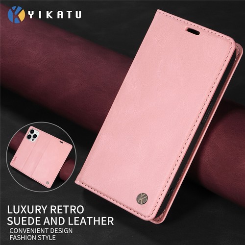 For iPhone 16 16e 15 14 13 12 11 Pro Max XS 8 Magnetic Leather Case Wallet Cover - Picture 37 of 109