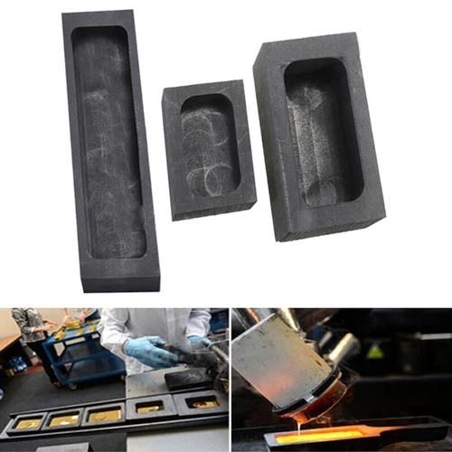 Gold Silber Graphit Barrenform Gießform Schmelztiegel für Metall Kupfer Messing - Bild 2 von 9