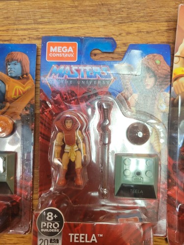 3 LOT He-Man vs Beast, Teela, Faker Man Mega Construx MOTU Figures Set New - Picture 4 of 4