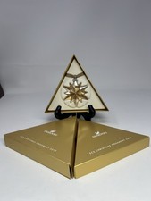 Swarovski Crystal 2017 Gold Annual Edition Snowflake Star Ornament 5268827 MIB