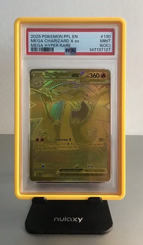 PSA 9(OC) TEXTURE SHIFT ERROR Mega Charizard X EX Phantasmal Flames ⬇️*READ*⬇️