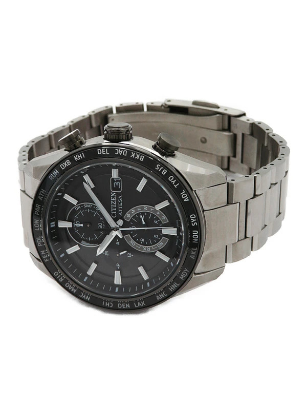 Citizen Attesa ACT Line Solar Radio-Controlled Watch AT8295-56E Black Dial 42mm image 2