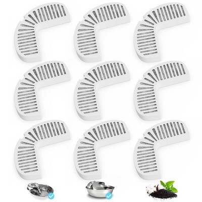 Pet Fountain Filter 9 Pack Replacement Activated Carbon Cotton For Cat Dog