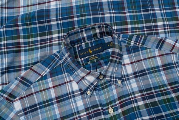 Men Ralph Lauren Shirt Navy Nylon 38 / M / 46