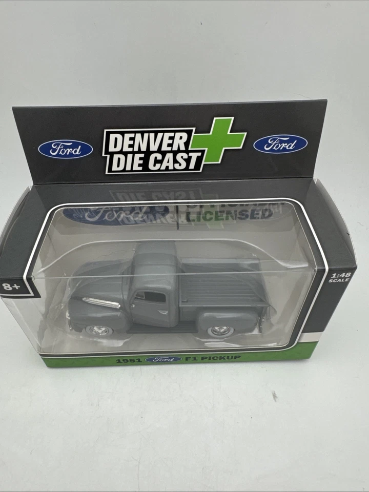 Gray 1951 ford f1 1/48th use w/ lionel, O Gauge  Denver Diecast New In Box - Image 2 of 4