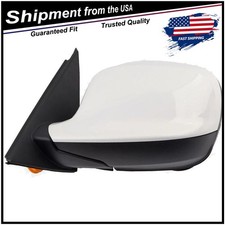 New White Driver Left Side Mirror Power Heate...