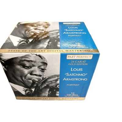 Louis Armstrong Portrait 10 CDBox Set Past Perfect 24Carat Gold Edition Like New
