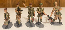 1/32 scale WWII British 8th army soldiers in desert North Africa uniforms.