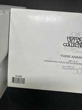 Dept 56 New England Village - Farm Animals - Set of 8 - 56.56588 - NIB