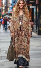 ZARA KLEID PAISLEY KAFTAN DRESS TUNIC 8187/003/020 NEU