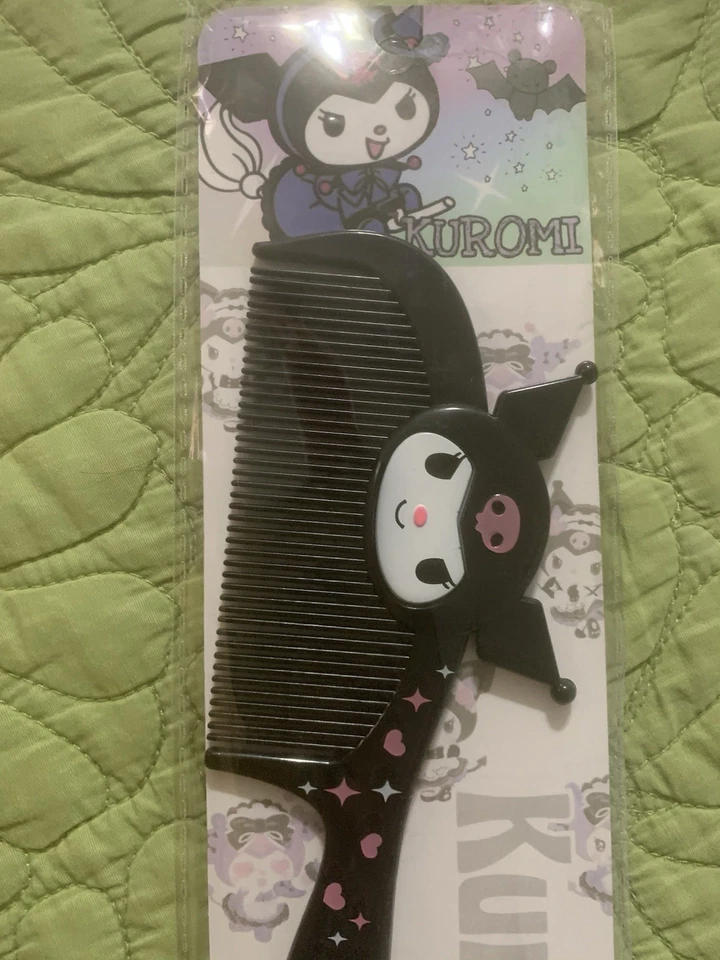 Peine para el cabello Kuromi, lindo y elegante peine desenredante, accesorios para el cabello Foto 3 de 4