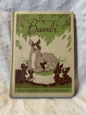Vintage 1944  Bambi  Walt Disney Storybook 