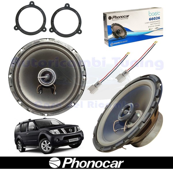 Phonocar 66026 2-Wege Koaxial Lautsprecher Ant. FüR Nissan Pathfinder 165Mm 60W-image