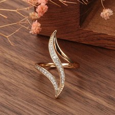 1.60Ct Art Deco Round Lab Created Diamond 14k Rose Gold Finish Engagement Ring