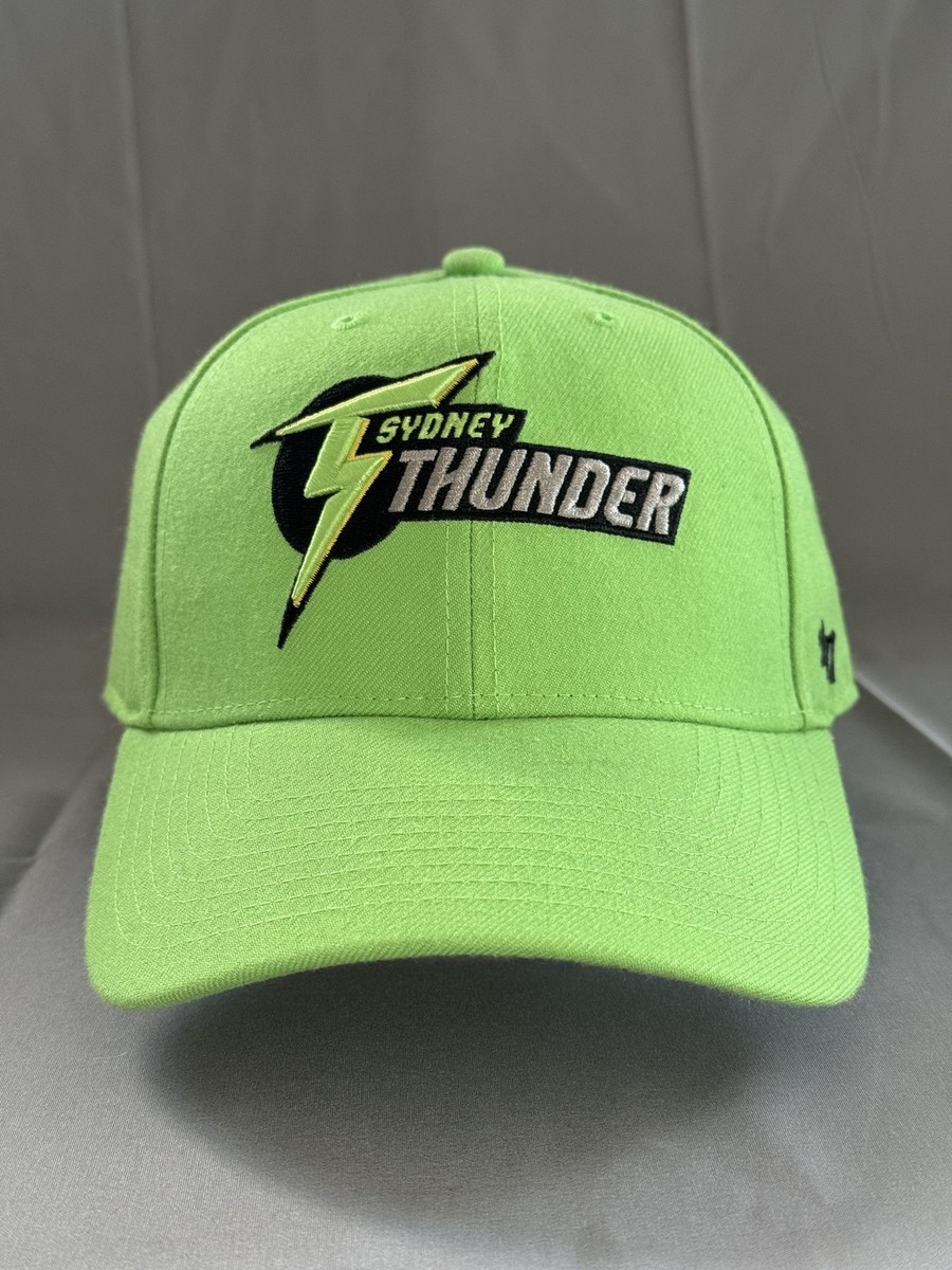 '47 Brand Sydney Thunder Snapback Cap Lime Green Embroidered Logo Hat