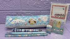 CINNAMOROLL Stationary Pencil Case Pens Pencil Rubber Mini Memo Sticky Note Set