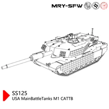 SSMODEL SS87125 1/87 Military Model USA Main Battle Tanks M1 CATTB