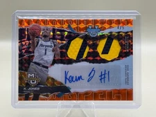 2024-25 Bowman Best University Kam Jones White Dual Patch Auto 4/5 Error Orange